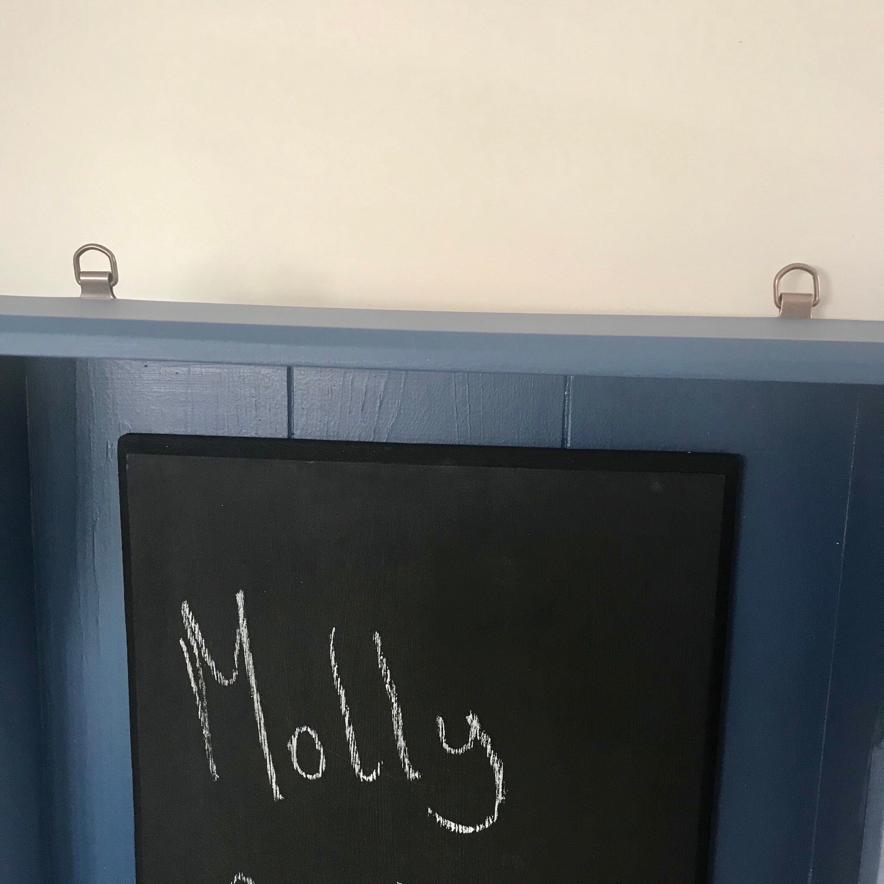 Chalkboard Kitchen notice board Key holder shelf Wall Etsy