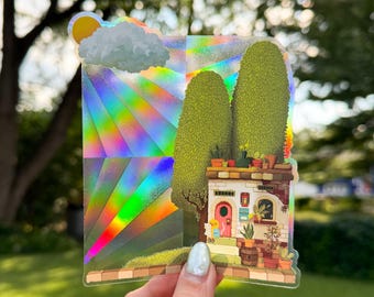 Rainbow Maker Window Sun Catcher Sticker|Duck Sun Catcher Sticker|Reusable and Removable Sun Catcher Sticker| Sun Catcher Sticker Decal