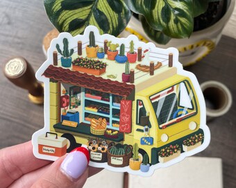 Produce Truck Vinyl Sticker: Weatherproof Food Truck Art