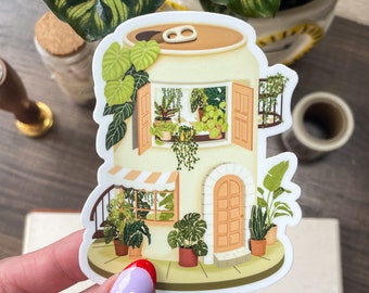 Soda Can House Vinyl Sticker: Weatherproof Laptop Decal