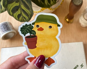 Duckling Magnet: Weatherproof Decorative Magnet for Fridge or Car