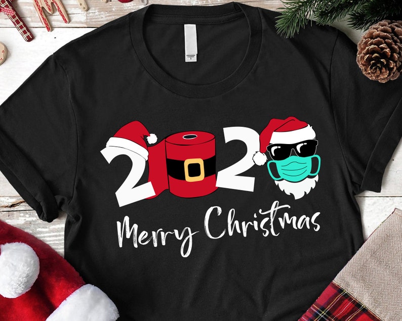 Download 2020 Merry Christmas SVG Quarantine Christmas Santa Face ...
