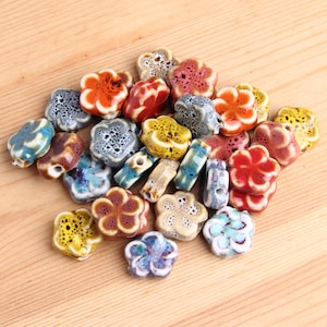 18 pcs/per strand,Ceramic beads,Glazed ceramic beads,Pottery beads,Porcelain beads,Multi-colors ceramic beads, 16mm/hole 2.5mm Mix beads,