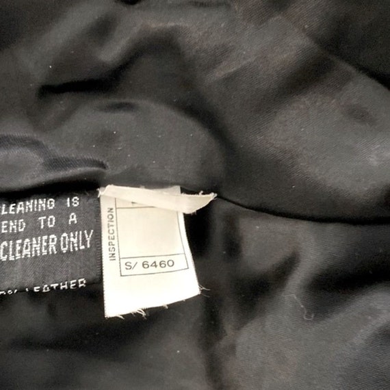 Wilsons Vintage Black Leather Fur Jacket Sz S - image 8