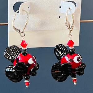Gift for Her | Anniversary Gift | Fish Earrings | Multiple Colors | 1 Pair | Lever Back or Earwire