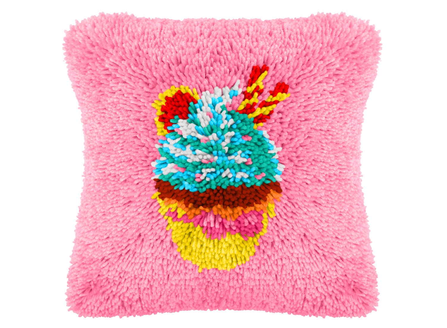 Latch Hook Kits DIY Throw Pillow Cover Crochet Crafts for Etsy Australia