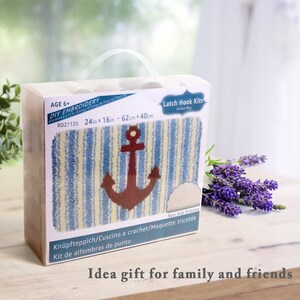 Latch Hook Rug Kits Embroidery DIY Anchor Pattern Crochet Needlework Crafts for Adults and Kids Beginners 20 x 15 image 5