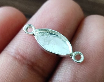 925 Sterling Silver Marquise Bezel Connector: DIY Jewelry Supplies (3x5 MM to 12x24 MM)