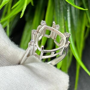 925 925 Sterling Silver Heart Solitaire Ring Prong Setting - 6, 8, 10 MM