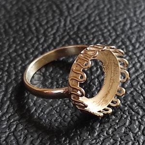 Superb Design Prong Cup Round Open Blank Ring, 925 Sterling Silver Ring, Setting For Making Ring 3 MM To 50 MM, DIY Jewelry Supplies