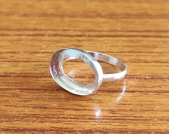 925 Sterling Silver Oval Plain Collet Bezel Cup Open Blank Ring, Setting For Making Ring 6x4 MM To 20x25 MM, DIY Jewelry