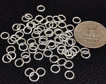 925 Sterling Silver Soldered Jump Rings 6mm - 18 Gauge DIY Jewelry Supplies