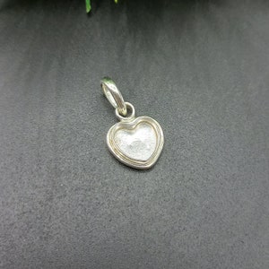 925 Sterling Silber Spannzange New Bezel Cup Schließen Blank Herz Anhänger, Einstellung für die Herstellung Anhänger 3 x 3 MM bis 40 x 40 MM, DIY Schmuck Zubehör