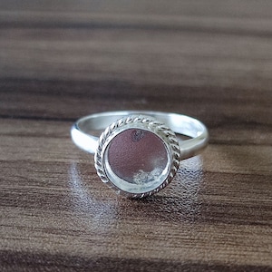 925 Sterling Silber Wire Wrapped Ring, Plain Bezel Cup Runde enge leere Ring, Einstellung für die Herstellung von Ring 3 MM bis 50 MM, DIY Schmuck Zubehör