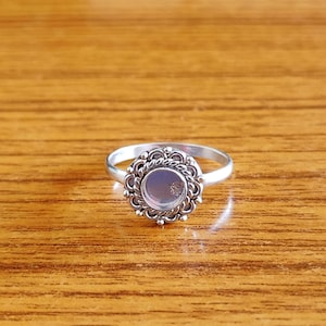 FANTASTIC New Design 925 Sterling Silver Plain Bezel Cup Round Close Blank Ring, Setting For Making Ring 3 To 50 MM, DIY Jewelry Supplies