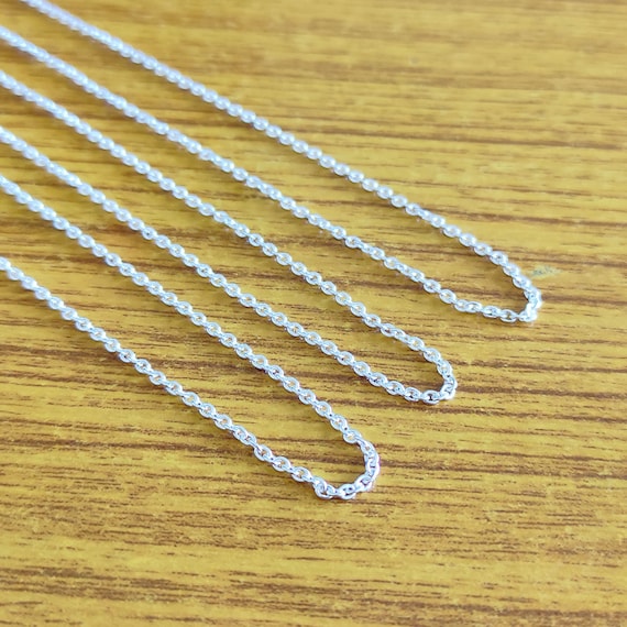 35 inch discount silver chain necklace