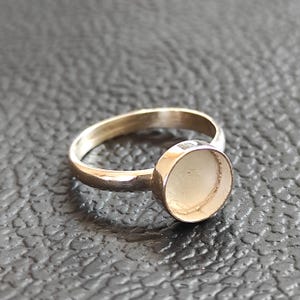 Massief 925 zilveren ronde zetting, aandenken, sterling zilveren sieraden, verkrijgbaar in maten van 2 tot 40 mm.