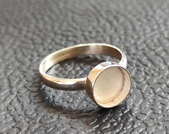 Solid 925 Silver Round Bezel Setting, Keepsake Jewelry, Sterling Silver Jewelry, 2-40MM sizes available