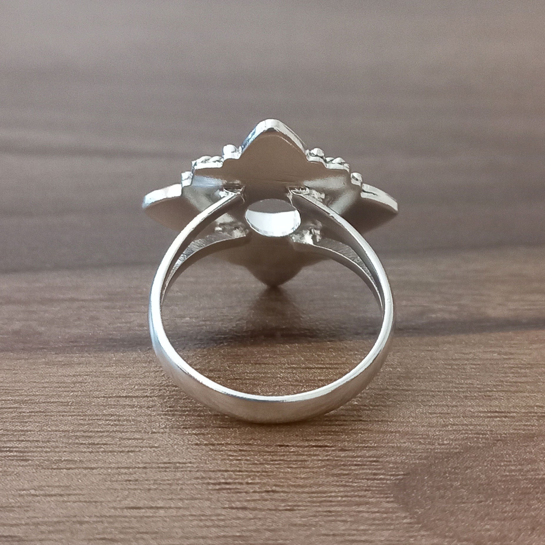 925 Sterling Silver Open Collet Ring Setting: DIY Jewelry Supplies (3 ...