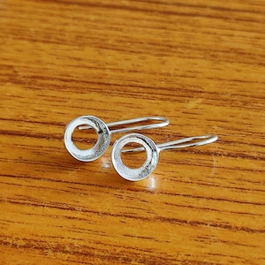 925 Sterling Silver Collet Round Plain Bezel Cup, Open Blank Earring, Setting For Making Earring, 3 MM To 30 MM, DIY Jewelry Supplies
