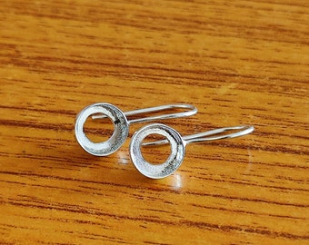 925 Sterling Silver Collet Round Plain Bezel Cup, Open Blank Earring, Setting For Making Earring, 3 MM To 30 MM, DIY Jewelry Supplies