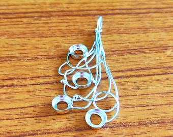925 Sterling Silver 4-Stone Pendant: DIY Jewelry Setting (3x3 to 10x10 MM)