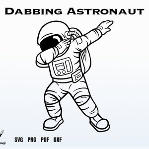 Dabbing Astronaut svg, Astronaut svg, Astronaut Clipart, Space svg, Cosmonaut SVG, spaceman svg, Astronaut Nasa, SVG Cricut Silhouette