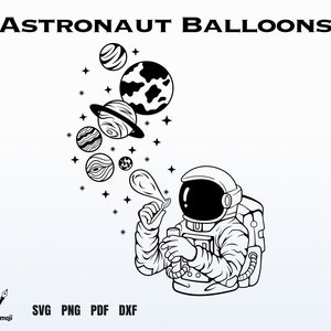 Astronaut Making Planet Seifenballons SVG, Astronaut svg, Kosmonaut SVG, Spaceman svg, Astronaut Nasa, Space Svg, SVG Dateien für Cricut