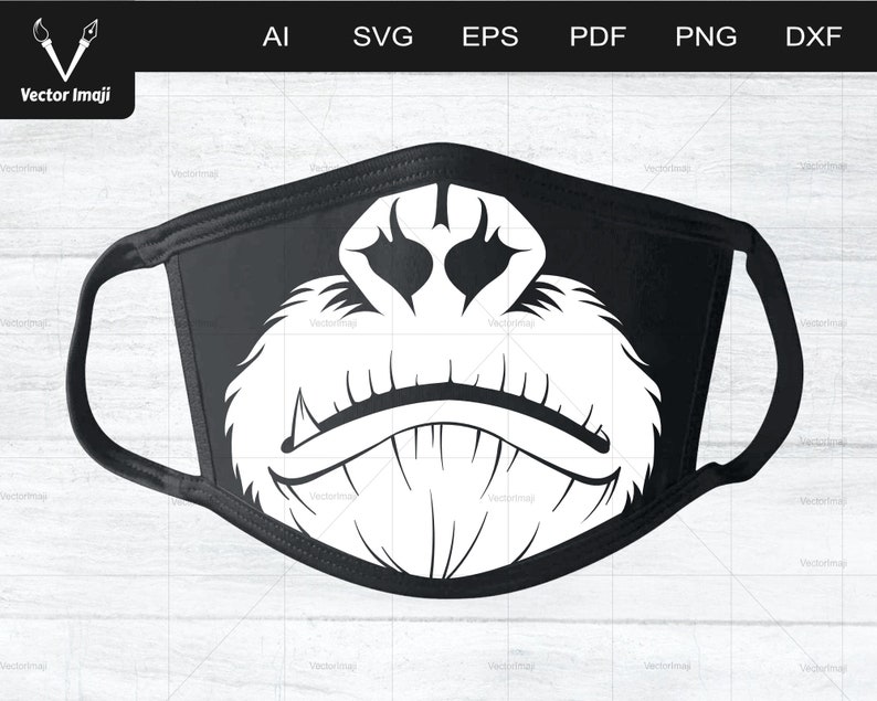 Download Gorilla Face Mask svg Monkey Face Mask svg Funny Face Mask ...
