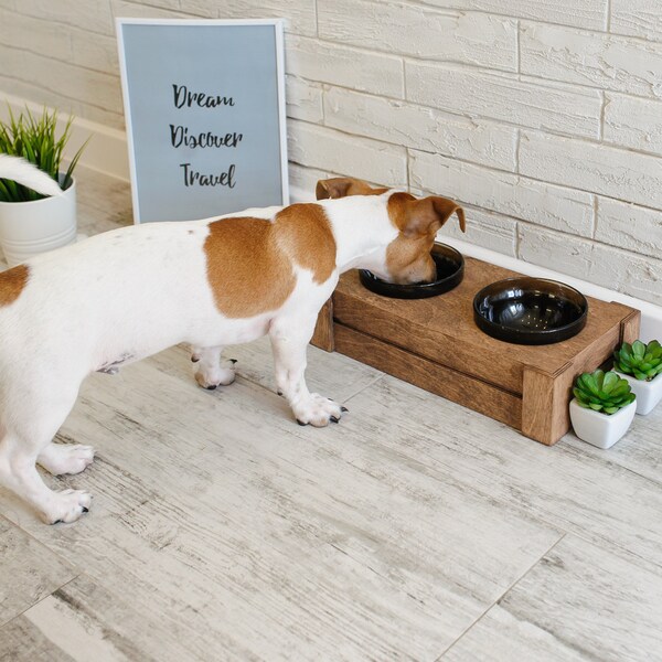 Dog Feeding Station With Storage Etsy
