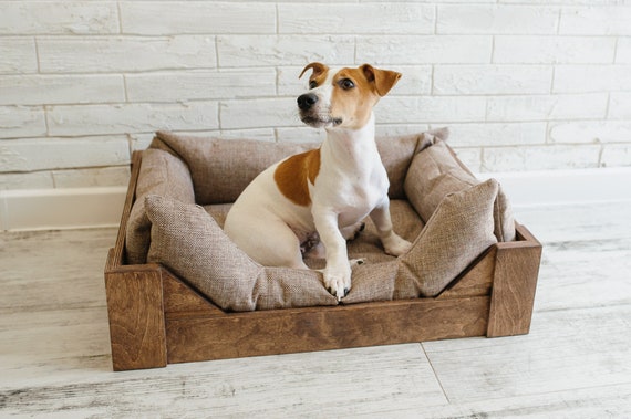 Letto per cani in legno personalizzato/struttura in legno/letto