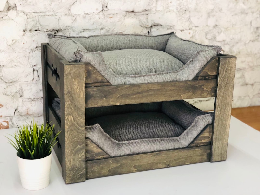 Cama Elevada Caja De Madera Para Cama De Perro Plataforma Elevada