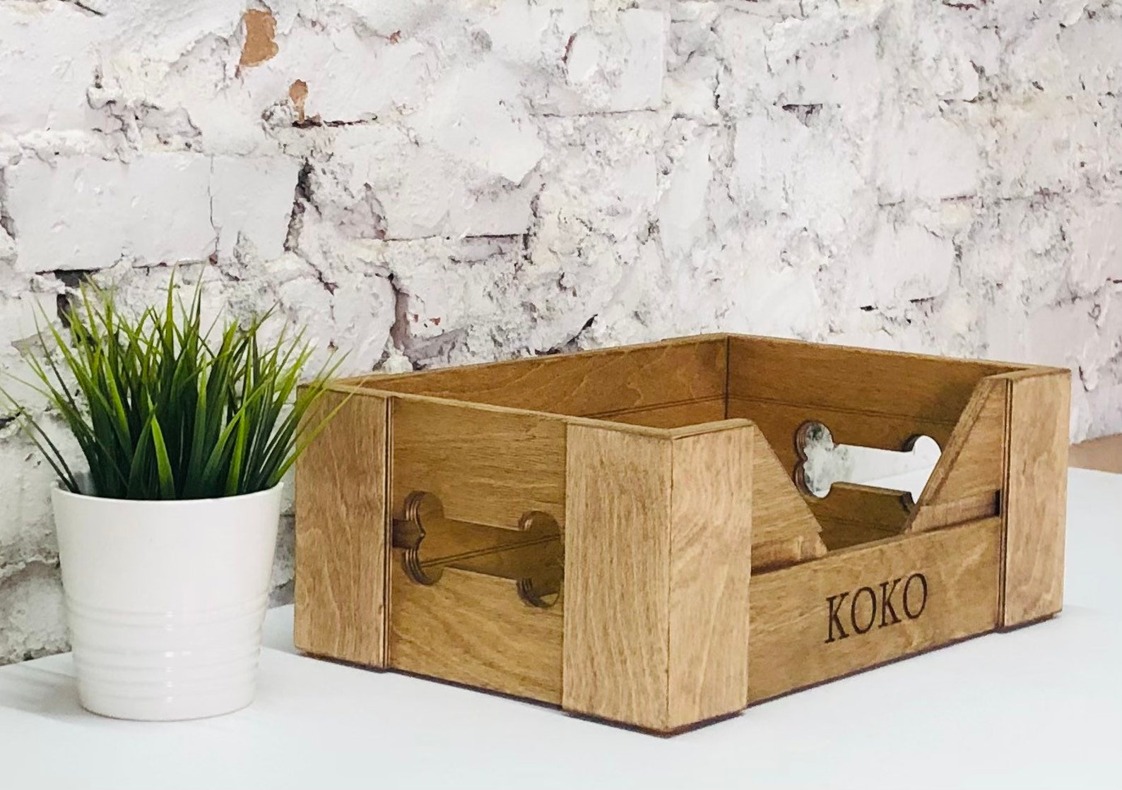 Personalized Dog Toy Crate New Puppy Gift Custom Toy Box Etsy