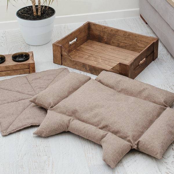 Wooden Dog Bed Etsy