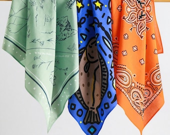 Anpassad bomullsbandana i bulk för evenemang | Personliga bomullsbandanas i bulk | Bröllop, företagspresenter, lagsporter | Anpassat hundbandana i bulk