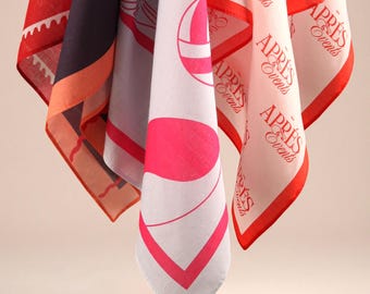 Anpassad bomullshalsduk med tryckt design, bomullsnäsduk, bomullsbandana, bröllopspresenthalsduk, tryck din design, anpassad bomullsbandana