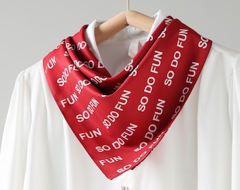 Anpassad bomullsliknande halsduk, personlig fickhalsduk, personlig bomulls- och polyesterbandana, anpassad logotyphalsduk grossist, festgåvohalsduk