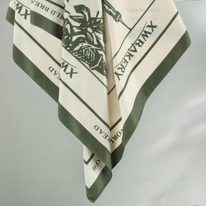 10pcs Both Sides Printed Scarf Custom Silk Scarf with Your Design, Bespoke Silk Scarf, Custom Bandana Party Gift,Custom Silk Scarf Wholesale