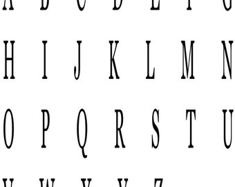 Last Name Letter Monogram
