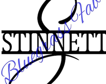 Last Name Monogram