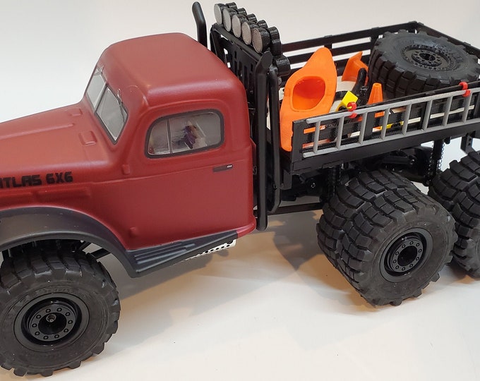 Visiera Nera 1/18 Per Corpo FMS Atlas 6x6 Dodge Power Wagon - Nuova - Foto 3