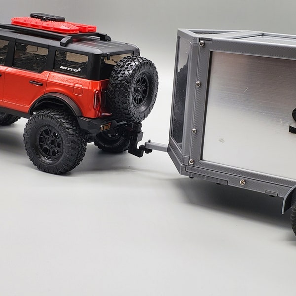 Trailer Drop Hitch for Axial SCX24 Ford Bronco Crawler