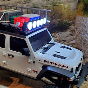 Kit Scatola Di Carico E Luci LED Per Modellismo RC - Compatibile Kyosho Mini-z 4x4, SCX24, Katana - Foto 3