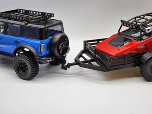 Cache-crochet De Remorquage Rouge Pour Voitures RC 1/8 Et 1/10 - Compatible SCX10, TRX4, D90 - Pare-chocs Arrière Décoratif
