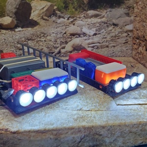 Cargo Box and LED DIY Kit for Kyosho Mini-z 4x4 SCX24 Katana &Other Crawlers