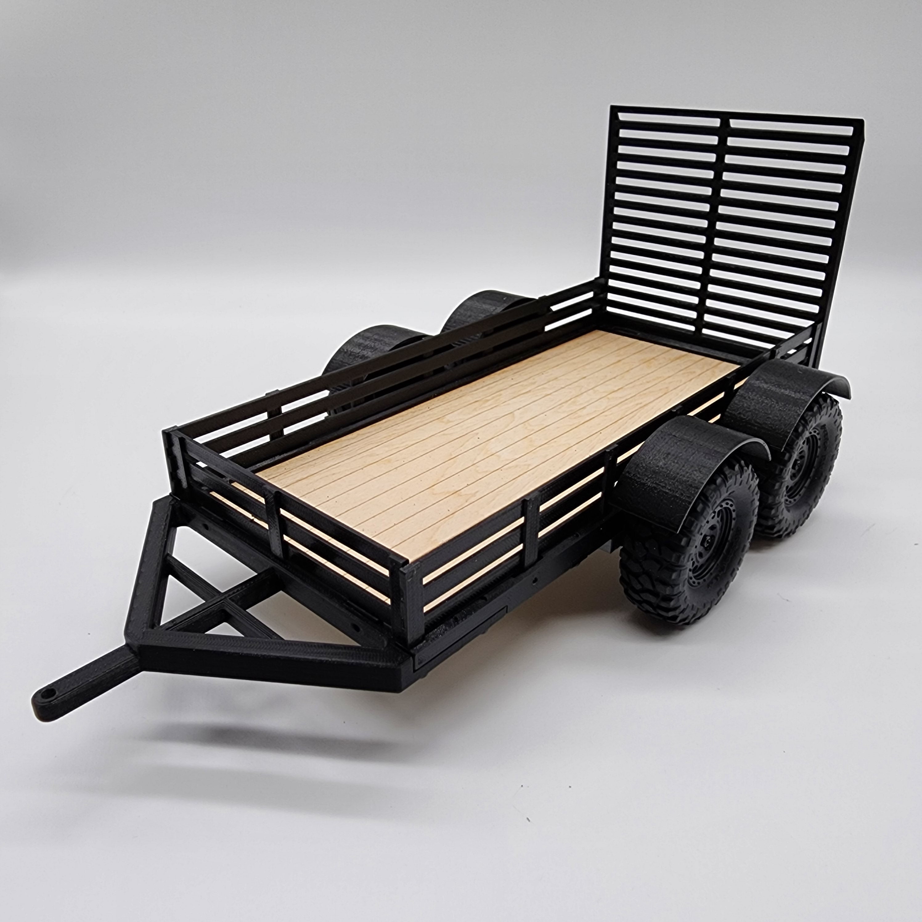 1/24 Scale Trailer Kit: Mini-z SCX24 Crawlers, Open/enclosed