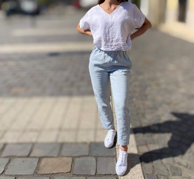 LARA Linen Pants/ Ecofriendly Linen 
