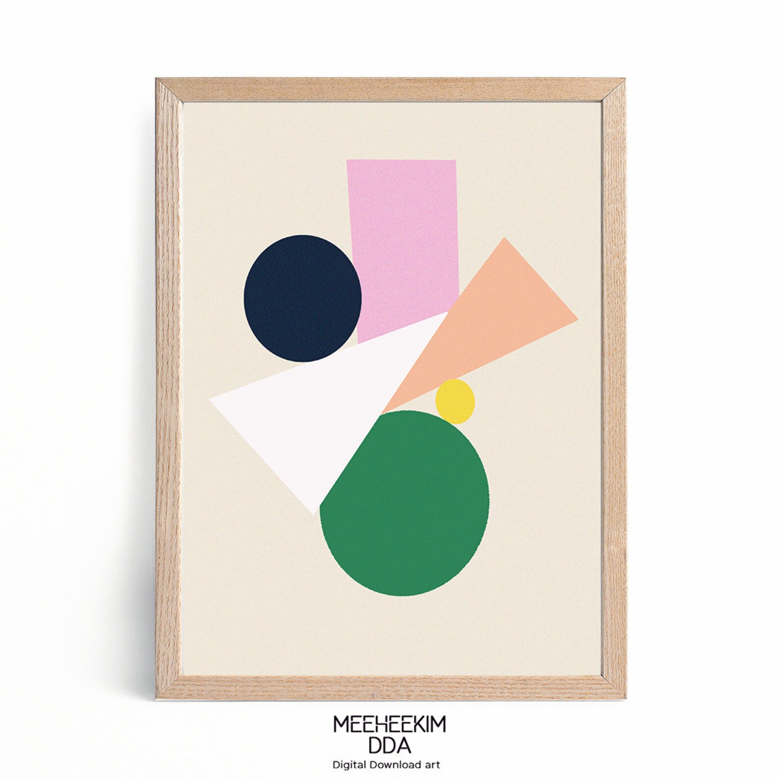 Abstract Shapes Print Wall Artprintable Abstract Digital Etsy