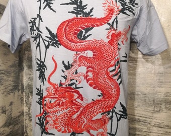 Red dragon mens t shirt
