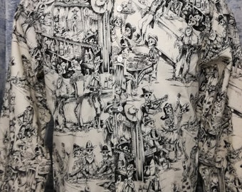 Day of the dead , skeletons celebrating in a bar, button slim fit tailored long sleeve mens shirt